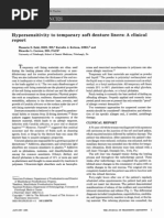 Hypersensitivity to Temporary Soft Denture Liners