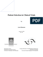 Patient Selection in Clinical Trials PDF