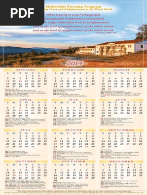 Calendar 2014
