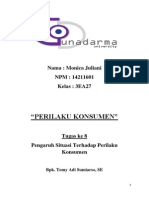 Perilaku Konsumen Tugas Ke 8 - Pengaruh Situasi Terhadap Perilaku Konsumen