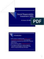Social Responsibility Investment (SRI)