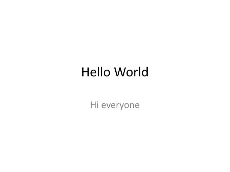 Hello | PDF