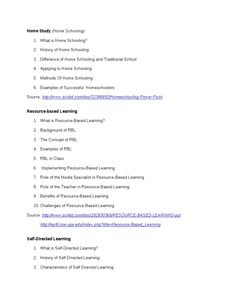 Home Schooling and Learning Methods Guide | PDF | Computers