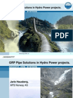 Jarle Hausberg - GRP Pipe Solutions in Hydro Power Projects