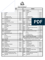 Daily Schedule 2014