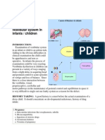 Examination of Vestibular System in Infants