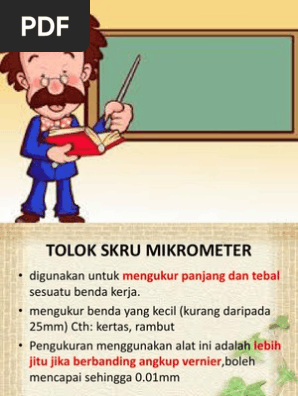 Tolok Skru Mikrometer Pdf