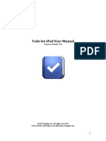 Todo For Ipad User Manual: Version 4.0 Build 7213