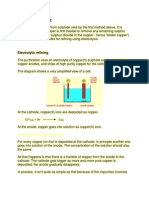 Purification of Copper: Very Simplified