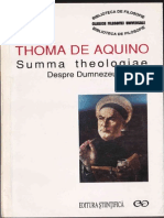 Thoma de Aquino - Summa Theologiae. Despre Dumnezeu