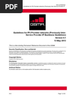 IR.34-V9.1 - Guidelines For IPX Provider Networks (Previously Inter-Service Provider IP Backbone Guidelines)