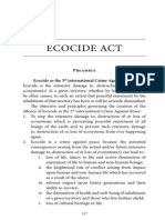 Ecocide Act: Preamble Ecocide As The 5 International Crime Against Peace