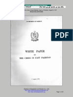 White Paper On The Crisis in East Pakistan, Govt. of Pakistan, August 5, 1971 Selected Chapters