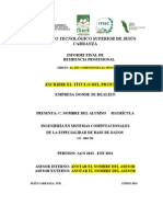 Implementación de sistema de inventario para empresa de piezas automotrices