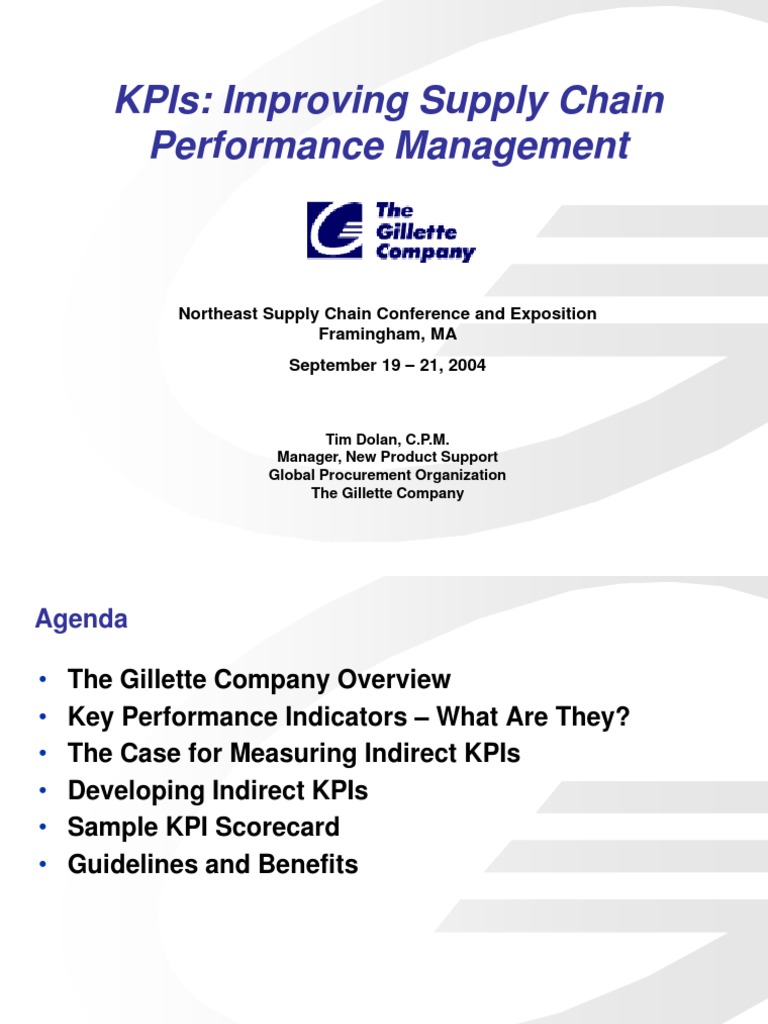 KPIs for Supply Chain Performance | PDF | Performance Indicator ...