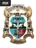 Conflicts: TORTS AND CRIMES