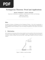 Pythagorean Theorem: Proof and Applications: Kamel Al-Khaled & Ameen Alawneh