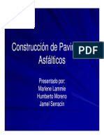 Construcción de Pavimentos Asfálticos Presentación