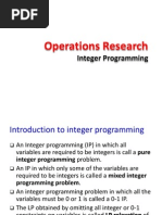 Integer Programming