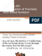Fractions XIV Multiplication of Fractions With Mixed Numbers