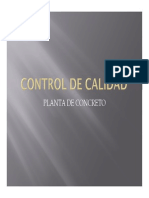Control de Calidad - Planta de Concreto