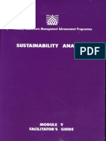 Module 9 Facilitator's Guide Sustainability Analysis