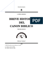 Breve Historia Del Canon Biblico