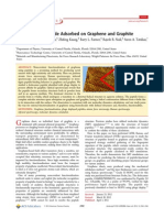 Structure of A Peptide Adsorbed On Graphene and Graphite