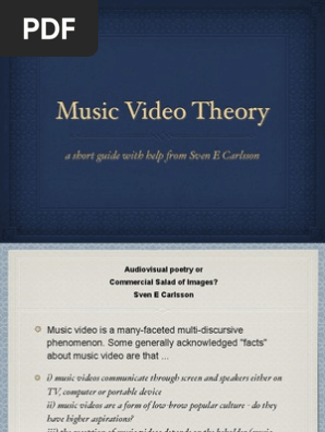 Music Video Theory