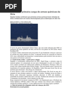 ONU retira primeira carga de armas químicas da Síria