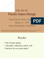 The Art Of: Puzzle Game Design