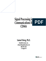 Signal Processing in Communications II - CDMA