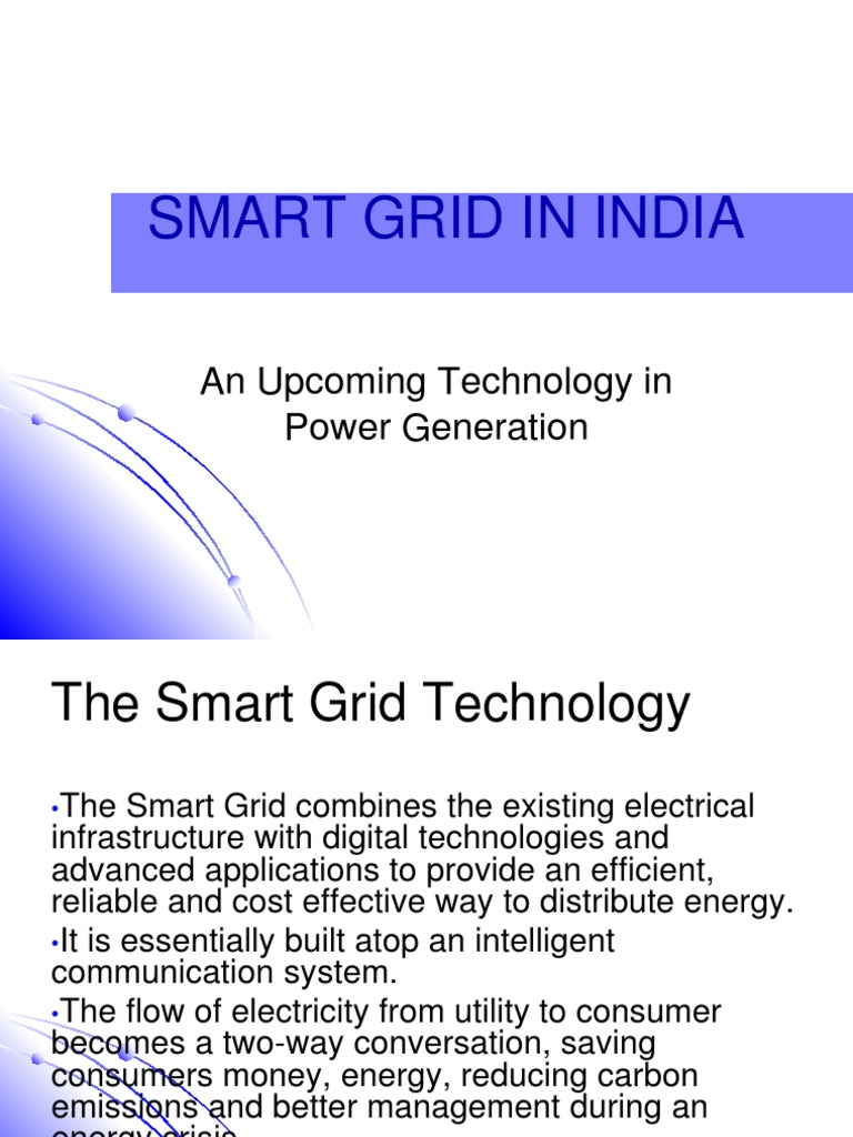Smart Grid In India Pdf Smart Grid Electrical Grid