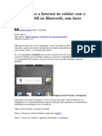 Compartilhe a Internet Do Celular Com o PC via USB Ou Bluetooth