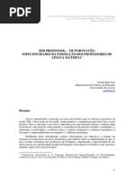 Ser professor de Português - SML