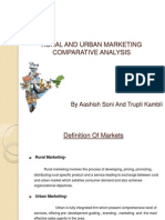 Rural and Urbanmarketing Comparetive Analysis