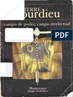 Campo de Poder Campo Intelectual - Bourdieu Pierre