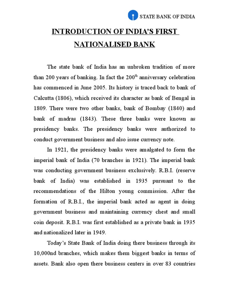 Introduction Of India 1 Transaction Account Banks
