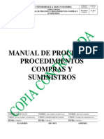 Manual Procedimientos Compras Suministros PDF