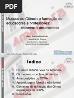Museus de ciência e formação de educadores e professores, encontros e desencontros, intituto Piaget