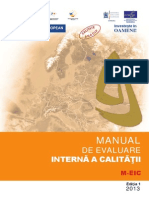 Manual Evaluare Interna a Calității