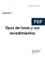 Losas y Sus Revestimientos