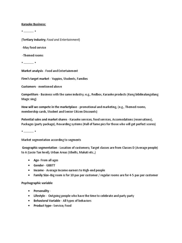 Karaoke Business PDF Philippines Entertainment