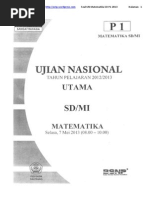 Download Soal UN Matematika SD 2013 by Yuni Nia Hajar SN200006813 doc pdf
