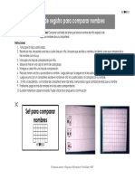 Hojas de Registro Para Comparar Nombres