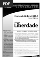 prov_CADERNO LIBERDADE  OAB 2009.2