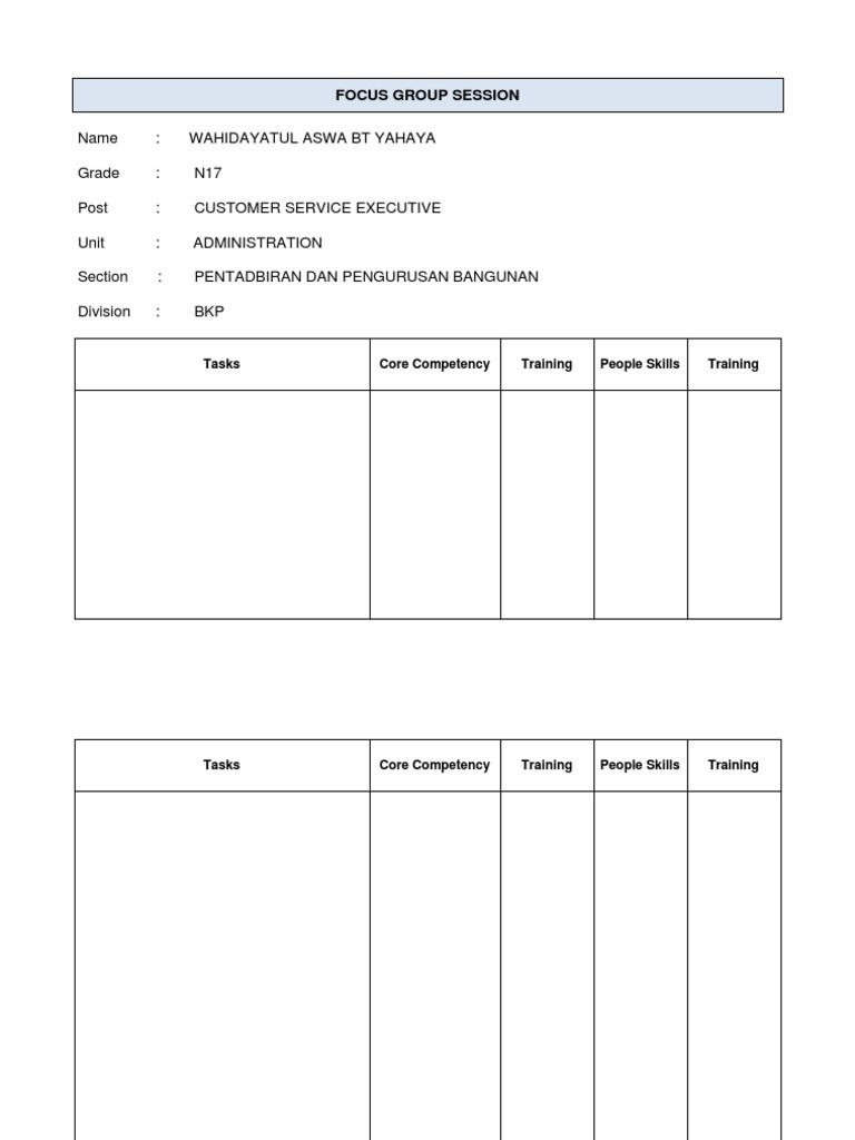 Focus Group Session 1-Wahida | PDF | Business | Computers