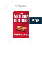 The Vatican Billions by Avro Manhattan