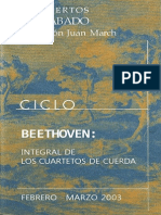 Ciclo de Cuartetos de Beethoven