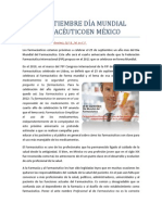 Día Mundial Farmacéutico 25 Septiembre